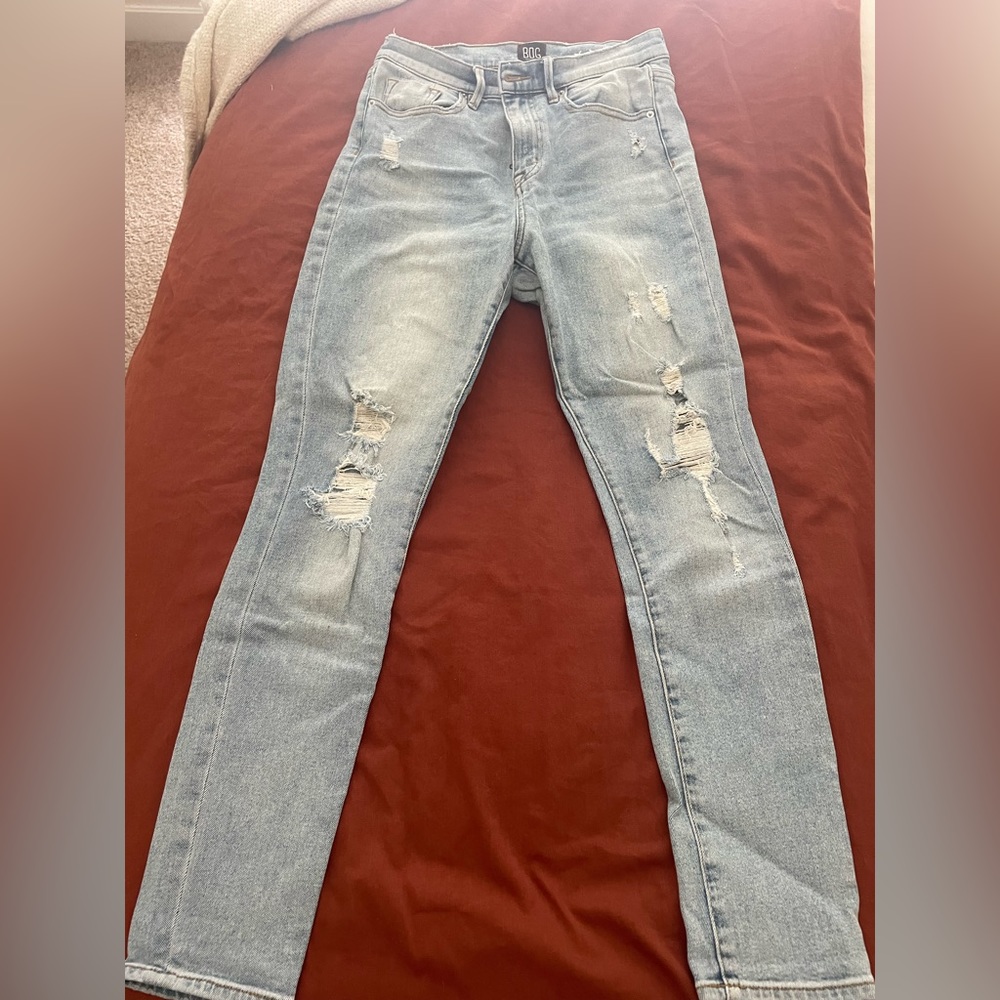 BDG light wash skinny jeans